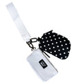 LuLu Mac Double Pouch Wristlets (Black/White Dots)