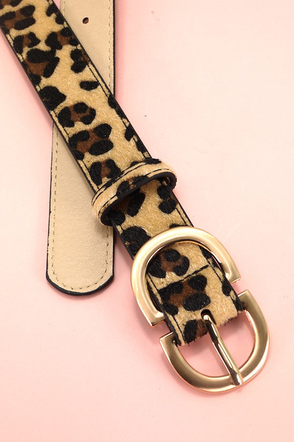 Double D Buckle Faux Leather Belts