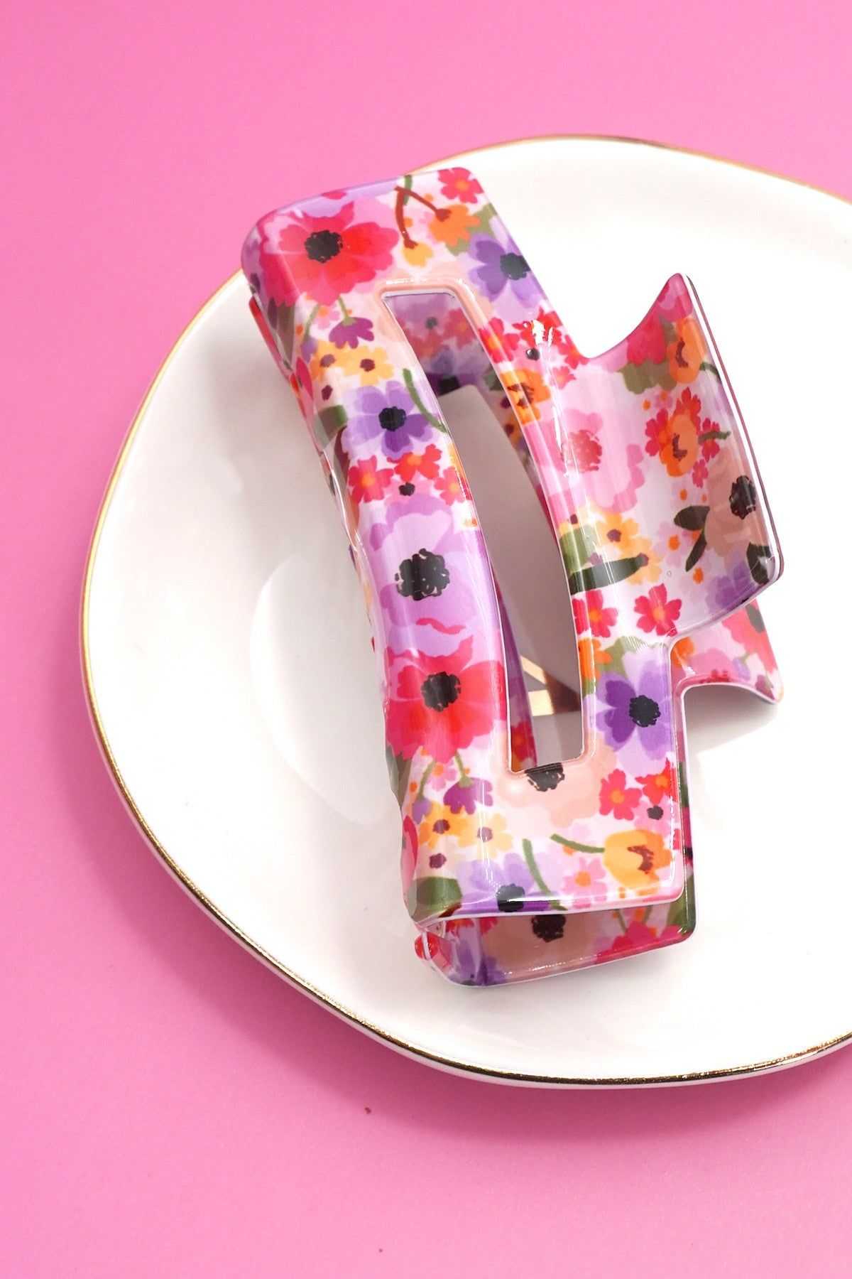 Wildflower Meadow Cottage Core Hair Claw Clip