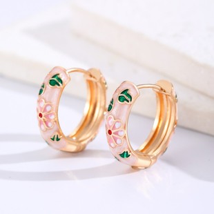 Cottage Heirloom Vintage Hoop Earrings