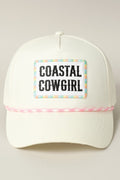 Coastal Cowgirl Embroidery Patch Trucker Hat