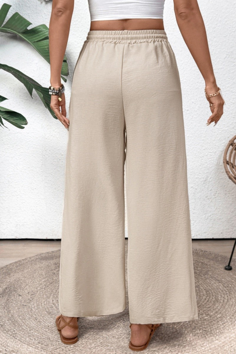 Natural Ease Wide Leg Casual Pants