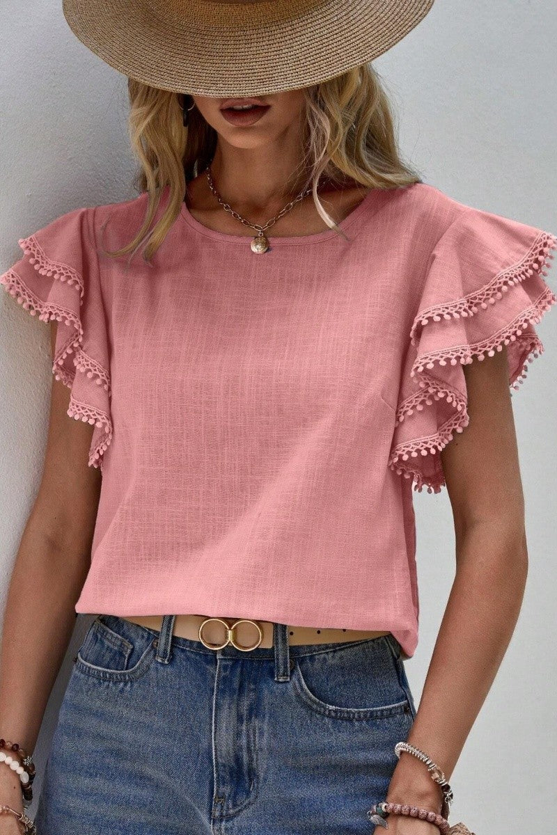Sweet Ruffles Loose Fit Blouse