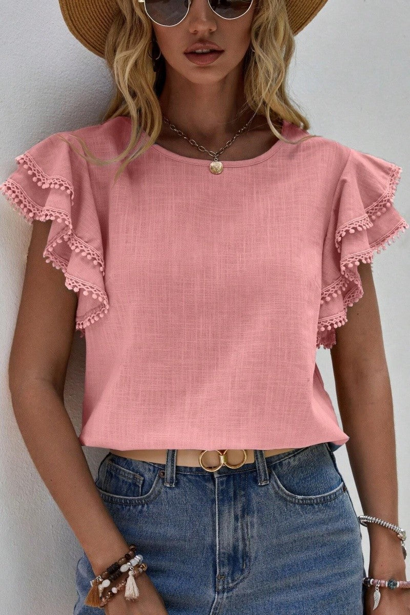 Sweet Ruffles Loose Fit Blouse