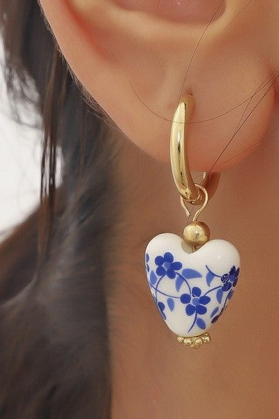 Azure Grace Pearl Drop Earrings