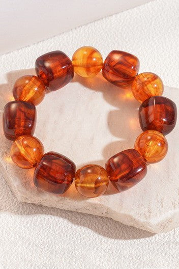 Amber Drift Color Block Bracelet