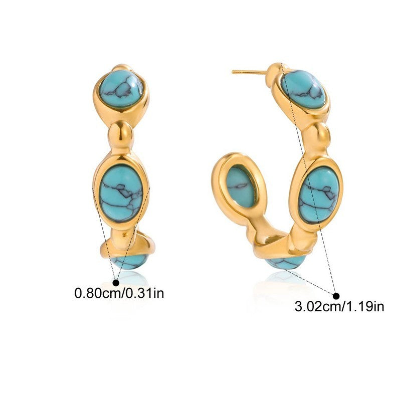 Desert Sky 18K Stainless Steel Hoops