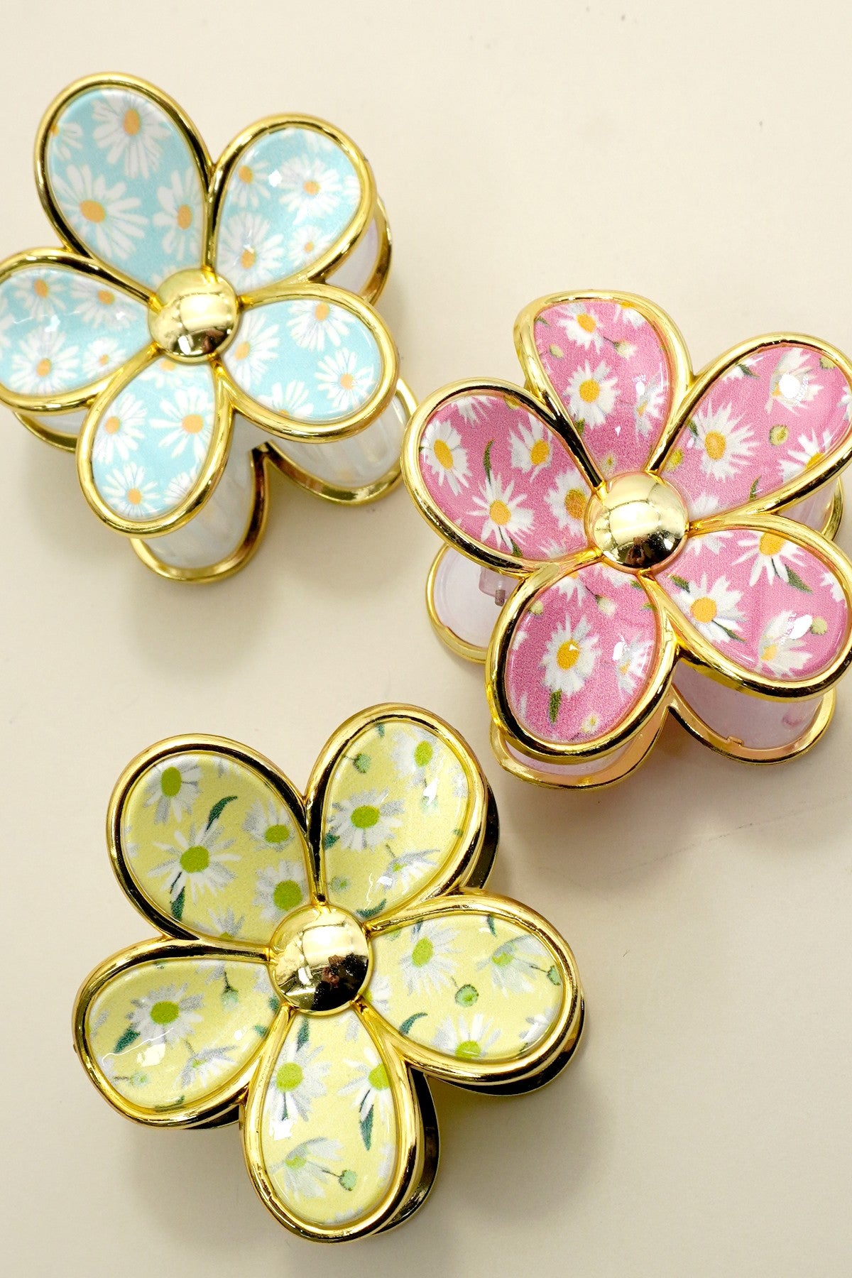 Floral Bloom Hair Claw Clip