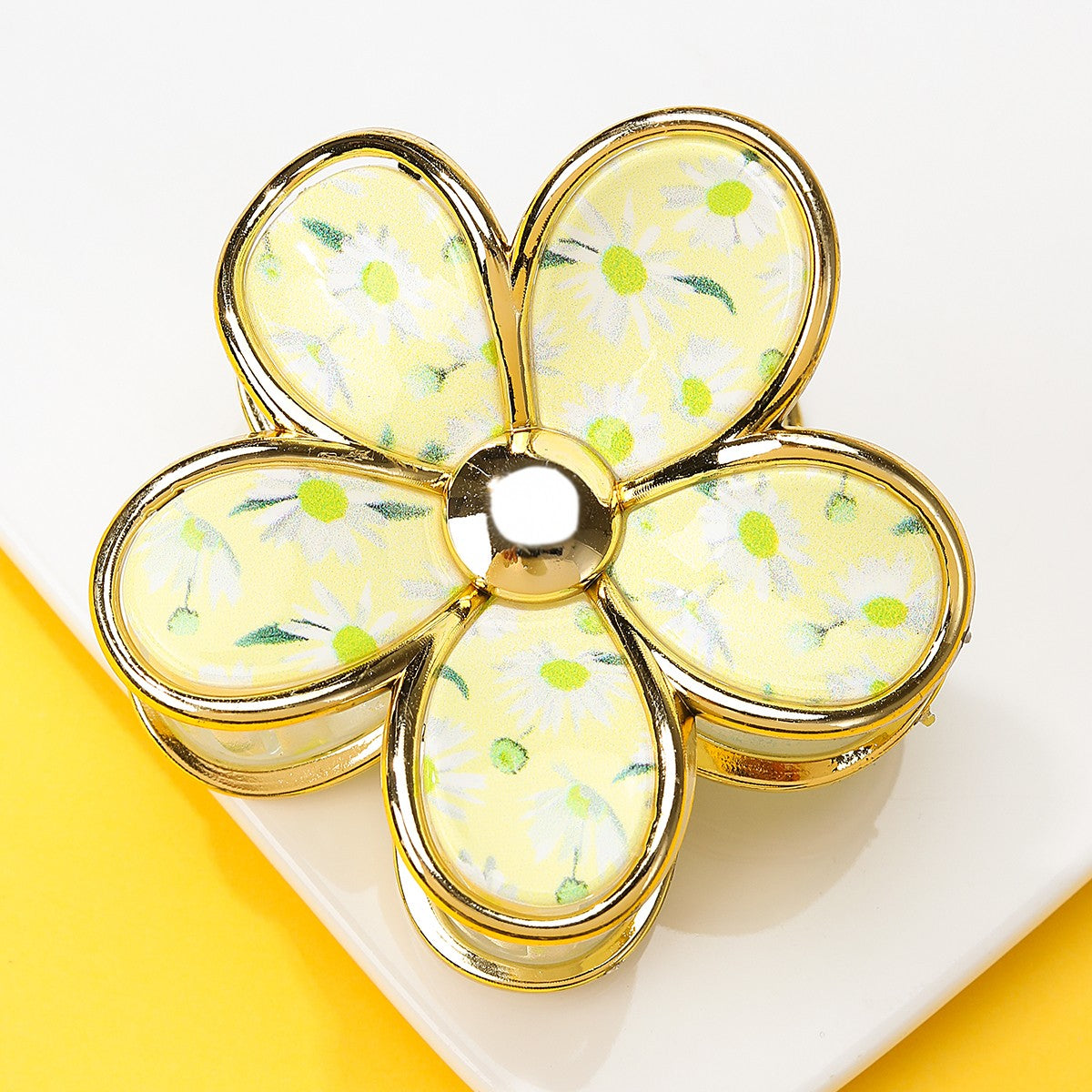 Floral Bloom Hair Claw Clip