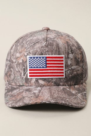 USA Flag Camo Trucker Hat