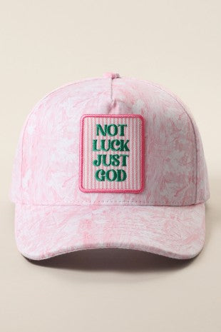 Not Luck Just God Camo Trucker Hat