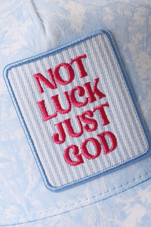 Not Luck Just God Camo Trucker Hat