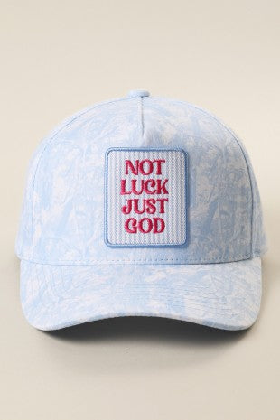 Not Luck Just God Camo Trucker Hat