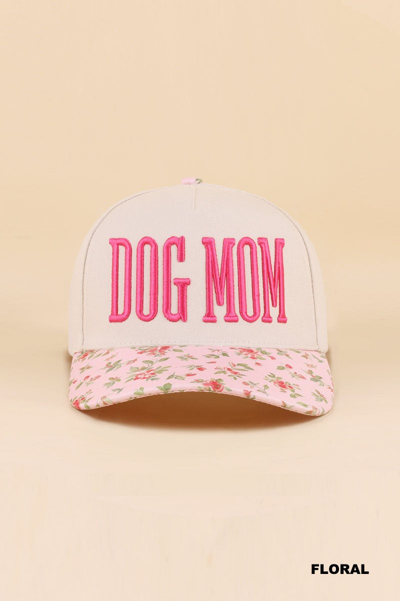 Dog Mom Embroidered Cap