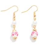 Chinoiserie Pearl Drop Earrings