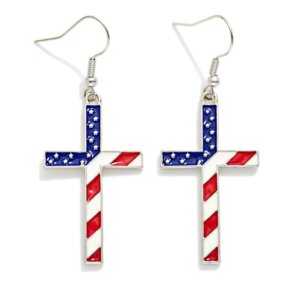 Americana Cross Earrings