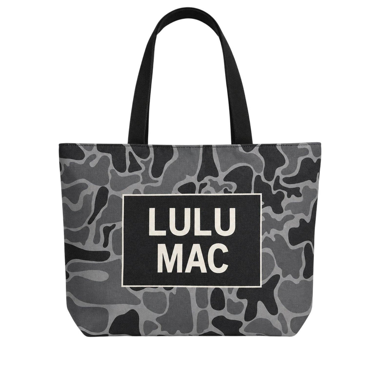 Lulu Mac Canvas Tote (Black Camo)
