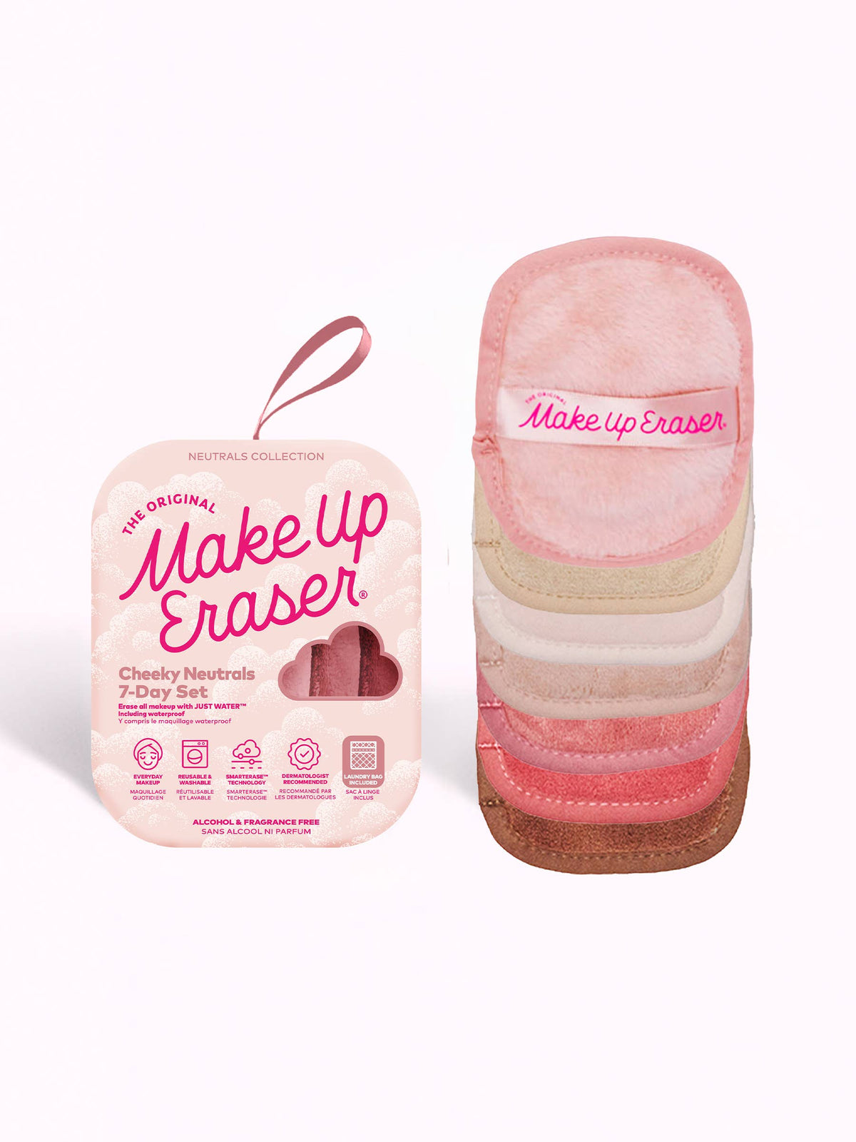 Sweet Cheeks MakeUp Eraser 7-Day Set | Blush/Pink