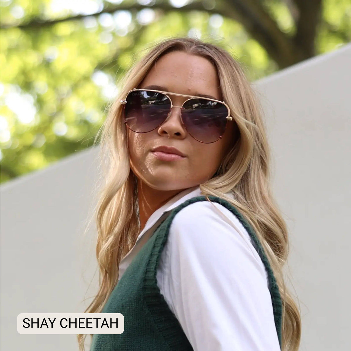 DAX Eyewear - SHAY - Women's Polarized Large Hair Friendly Aviator