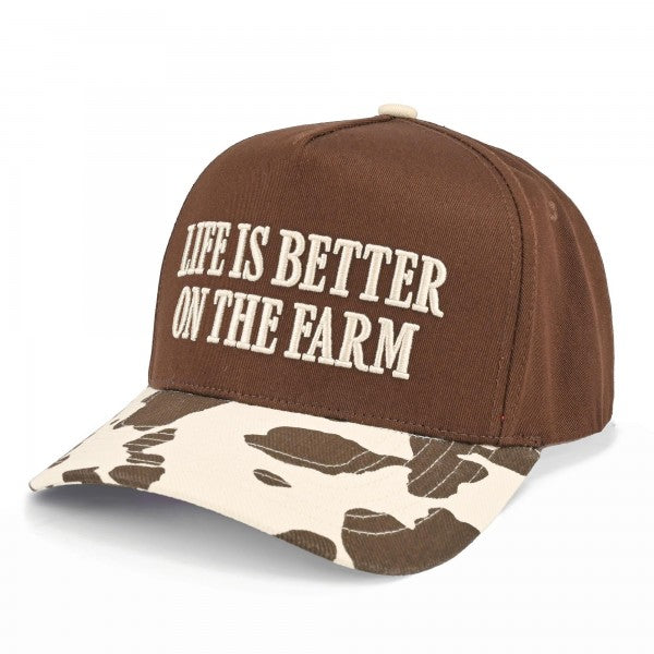 Life Is Better On The Farm Cap