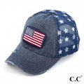 C. C. American Flag Vintage Baseball Cap