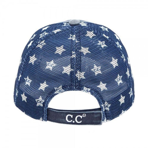 C. C. American Flag Vintage Baseball Cap
