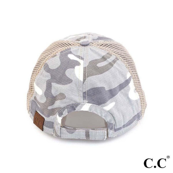 C.C. Camouflage American Flag Baseball Cap (2 Colors Available)