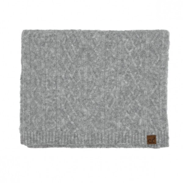 C.C. Cable Knit Scarf