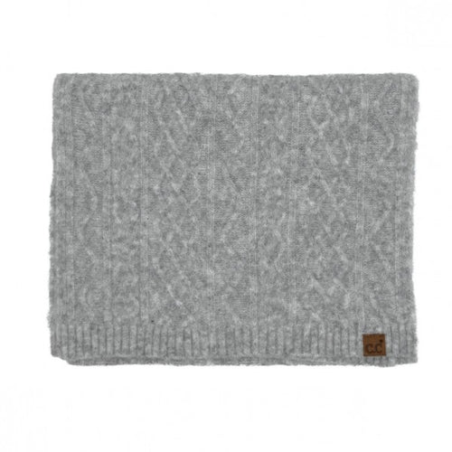 C.C. Cable Knit Scarf