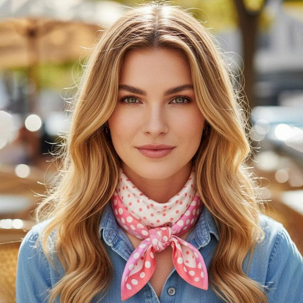 Polka Dot Bandana Scarf
