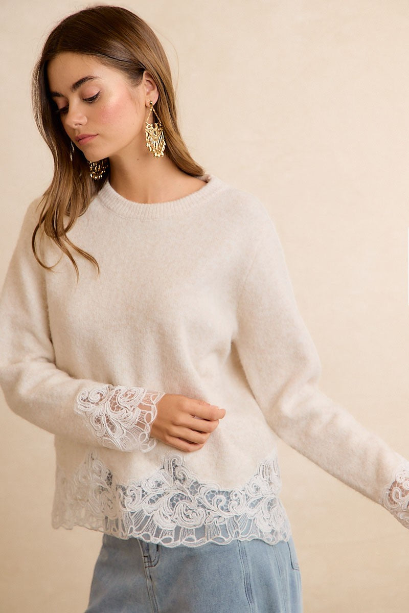 Sweet Southern Lace Sweater