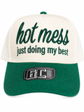 Hot Mess Corduroy Brim Trucker Hat