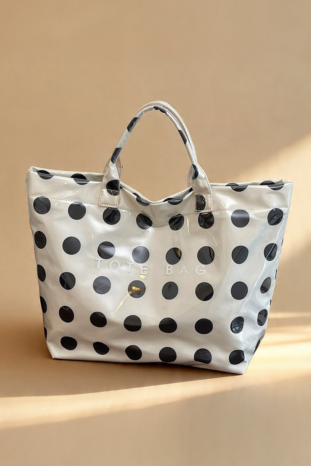 Classic Charm Polka Dot Tote Bag