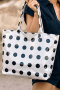 Classic Charm Polka Dot Tote Bag