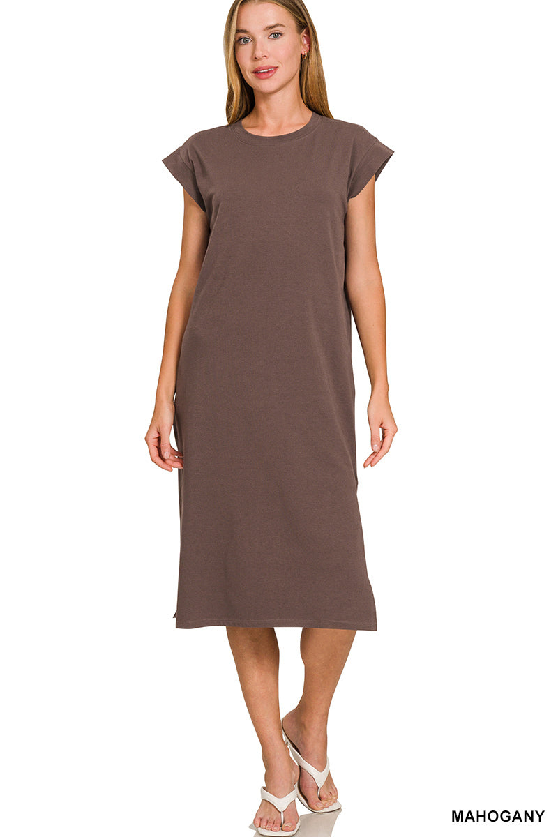 Simply Effortless Midi Dress (Zenana)