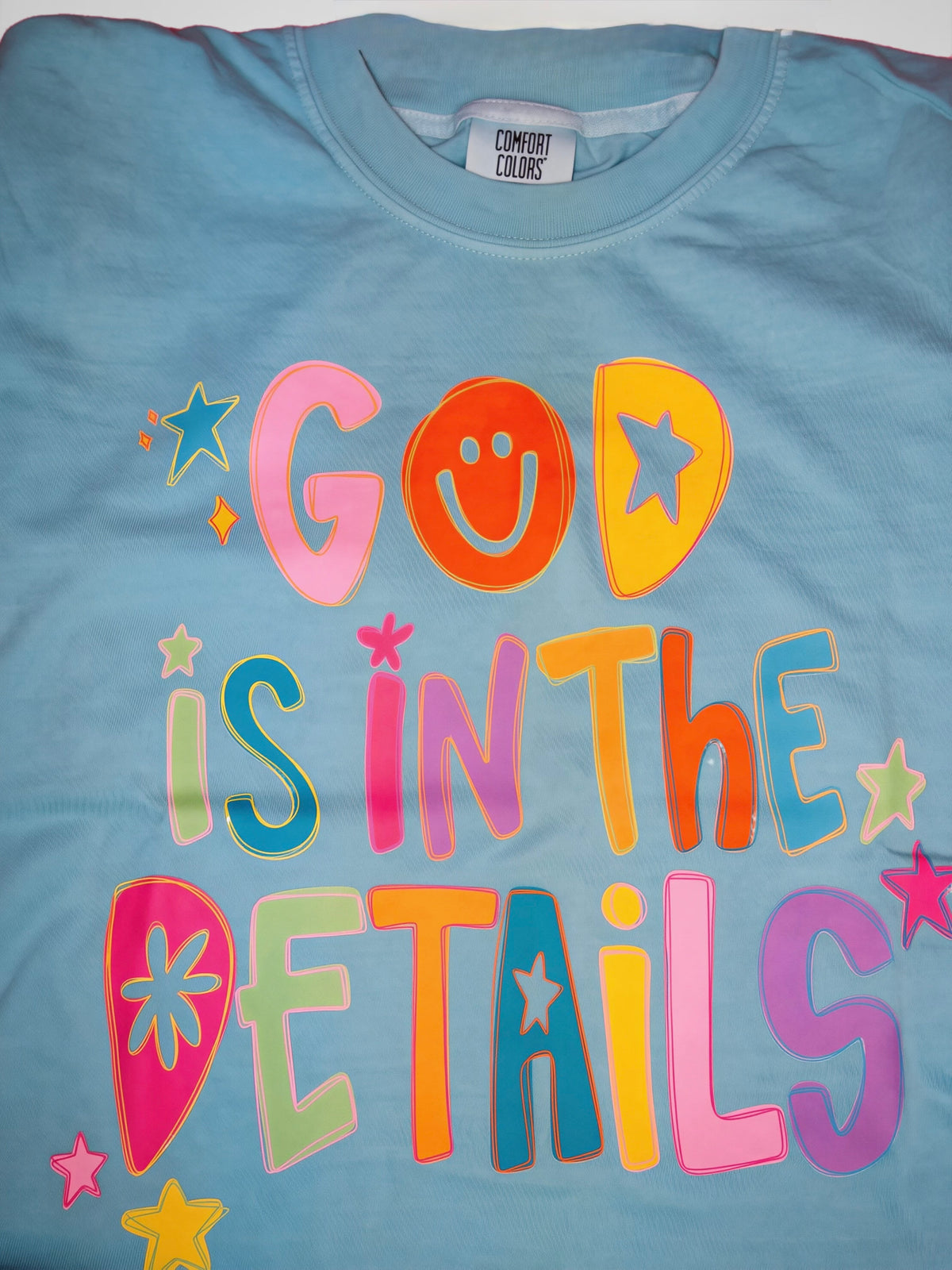 God Is In The Details (Comfort Colors - Chalky Mint) Short Sleeve Tee