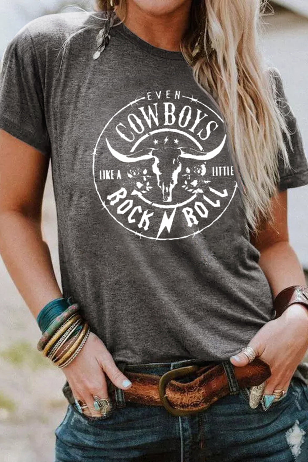 Even Cowboys Rock Graphic Tee