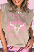 Cowgirls Don't Cry Graphic Tank Top