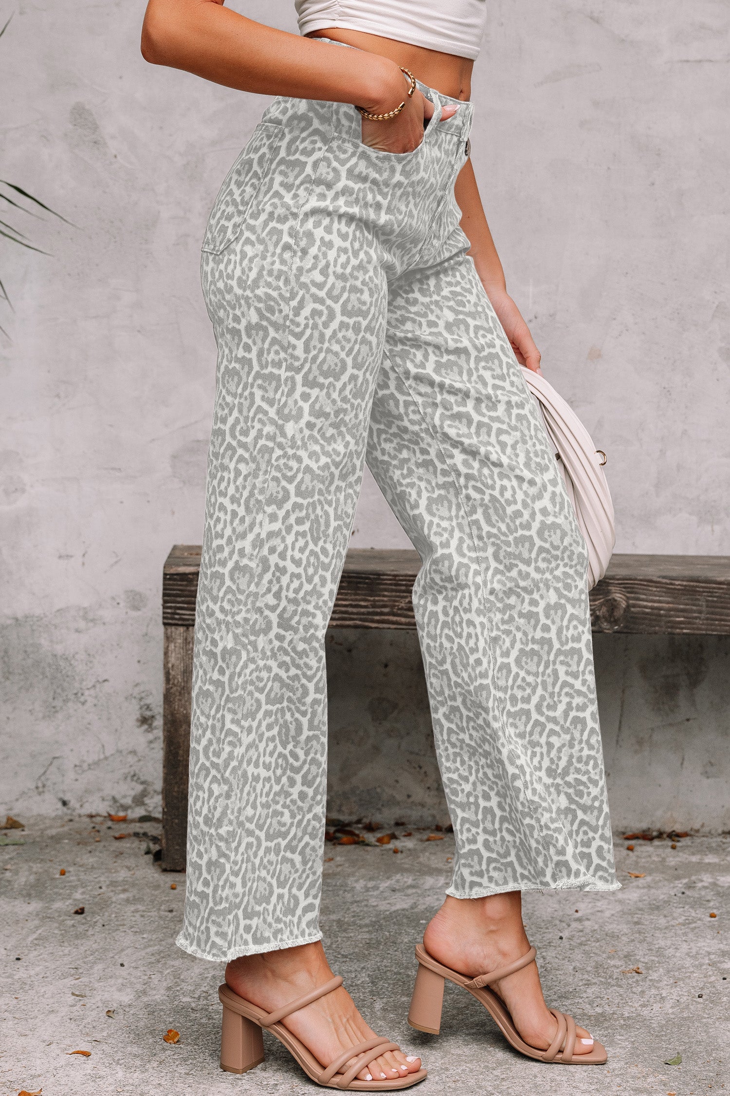 Silver Lining Leopard Denim
