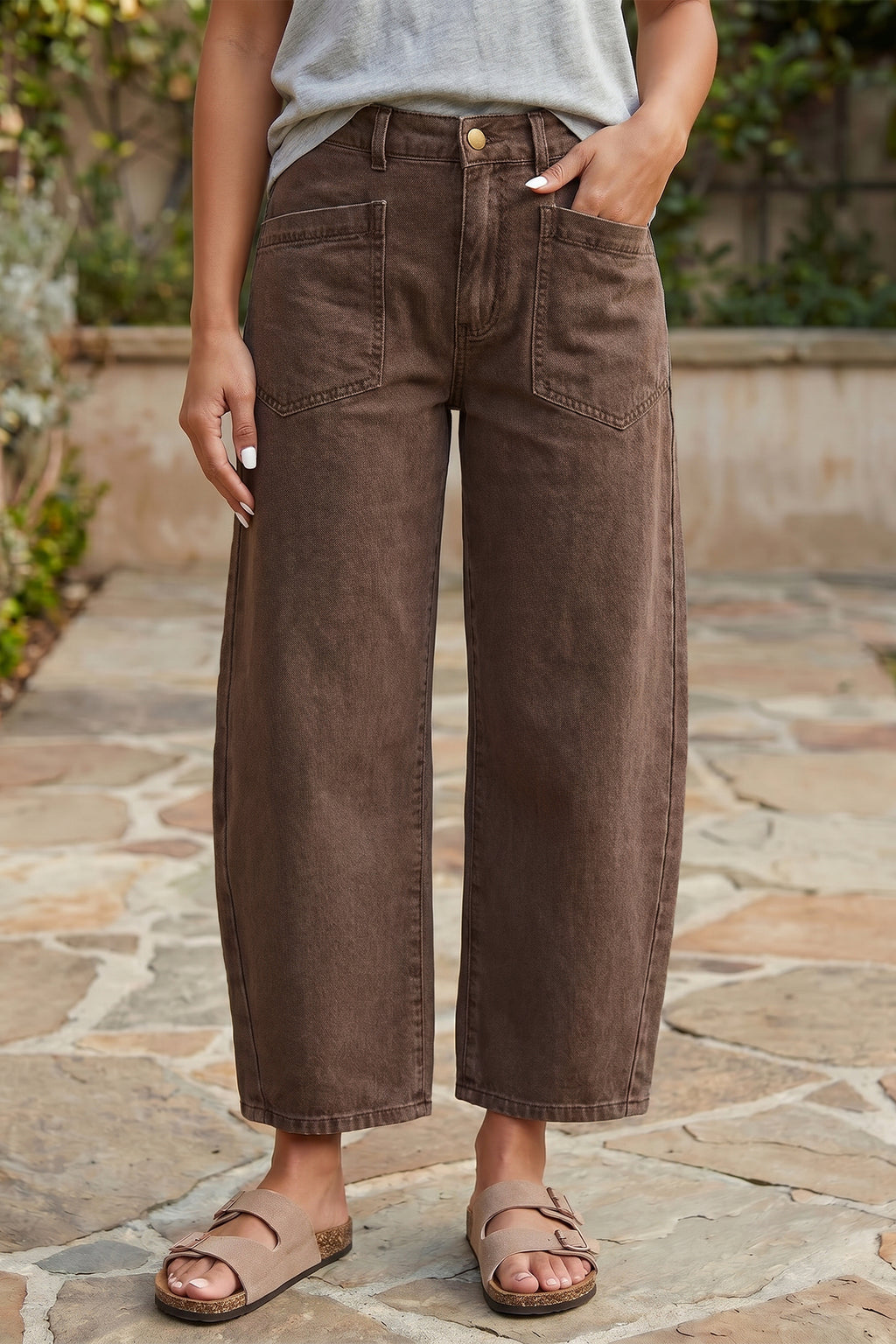 Mocha Muse Barrel Jeans