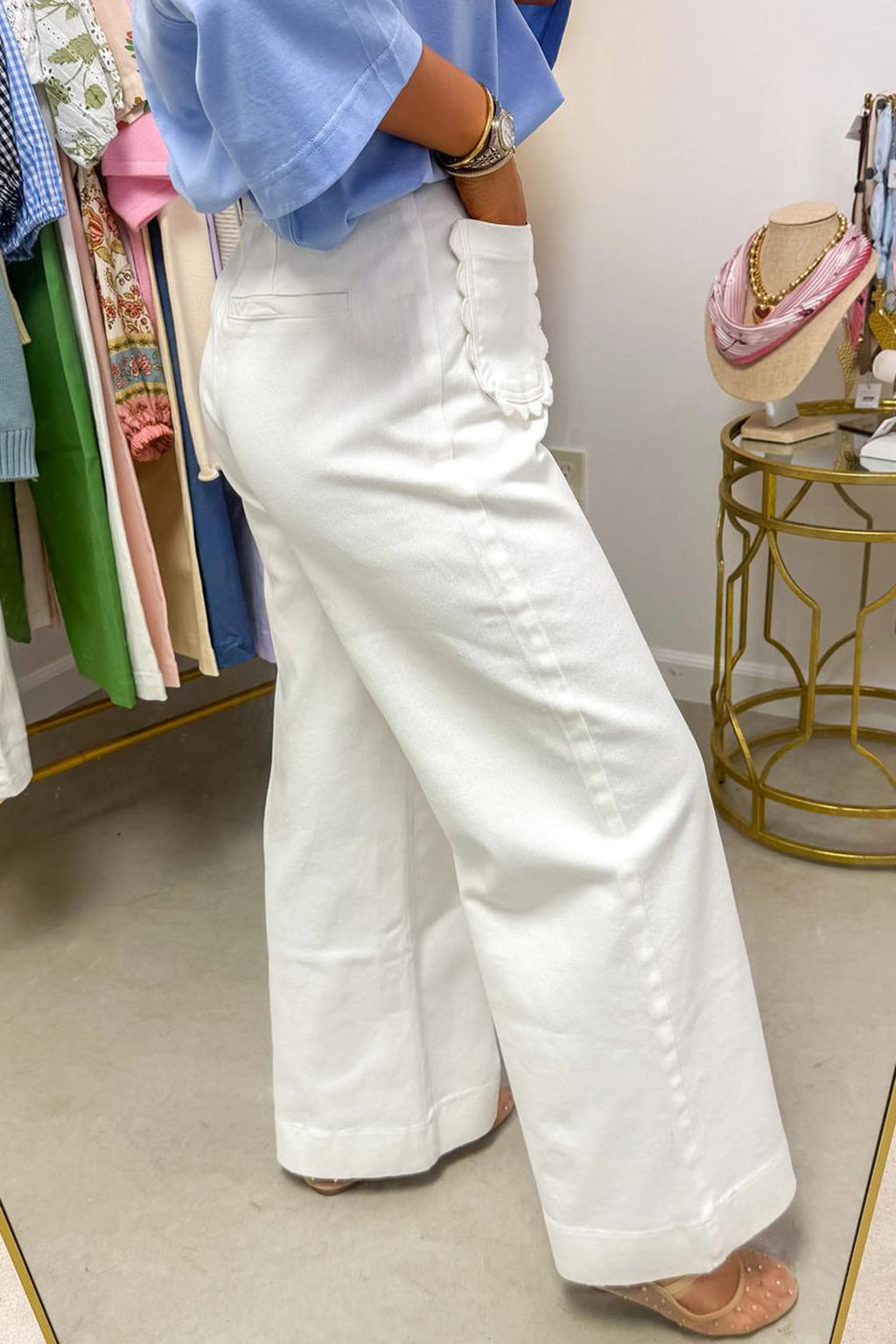 Scalloped Serenity Pants