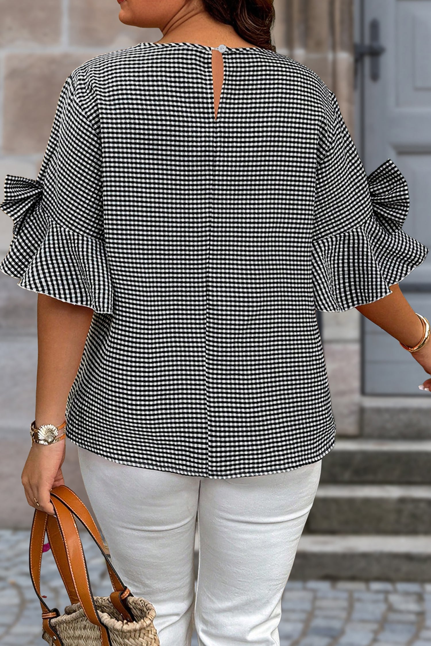Sunday Stroll Bow-Bell Sleeve Blouse