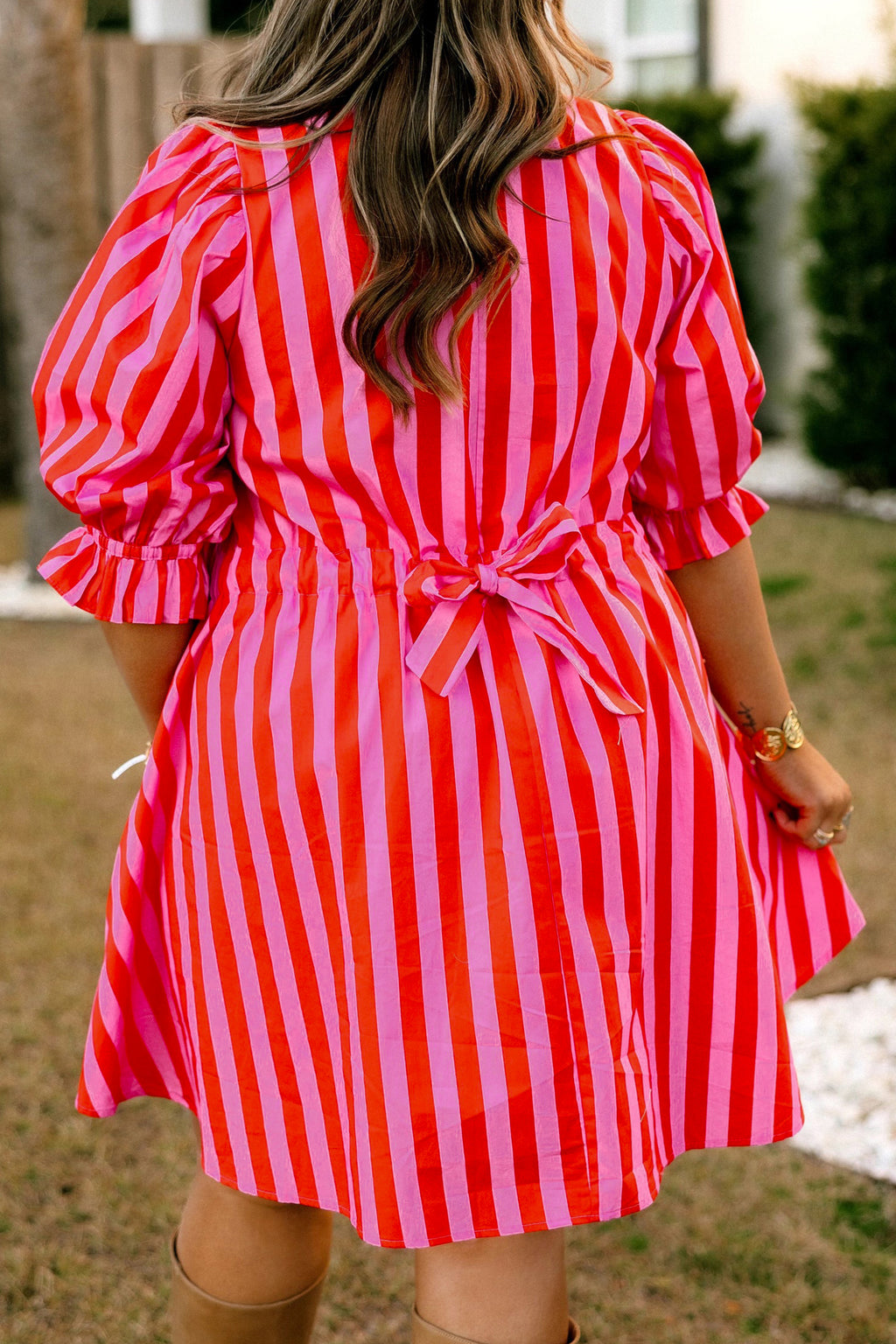 Sunset Sorbet Stripe Dress