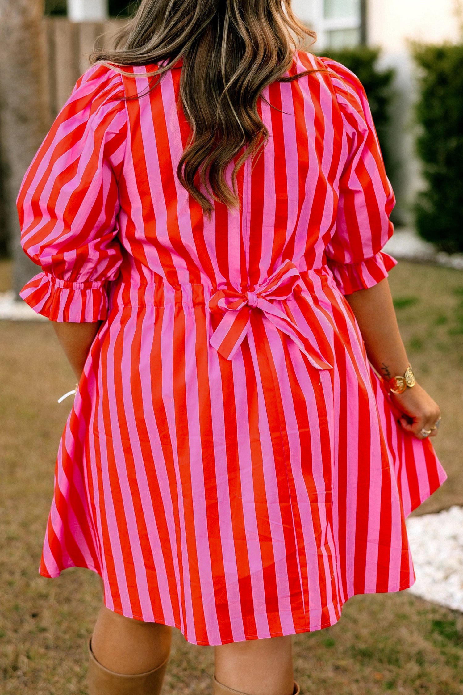 Sunset Sorbet Stripe Dress