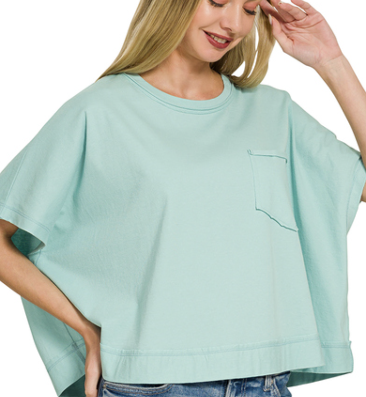 Weekend Comfort Boxy Top (Zenana)