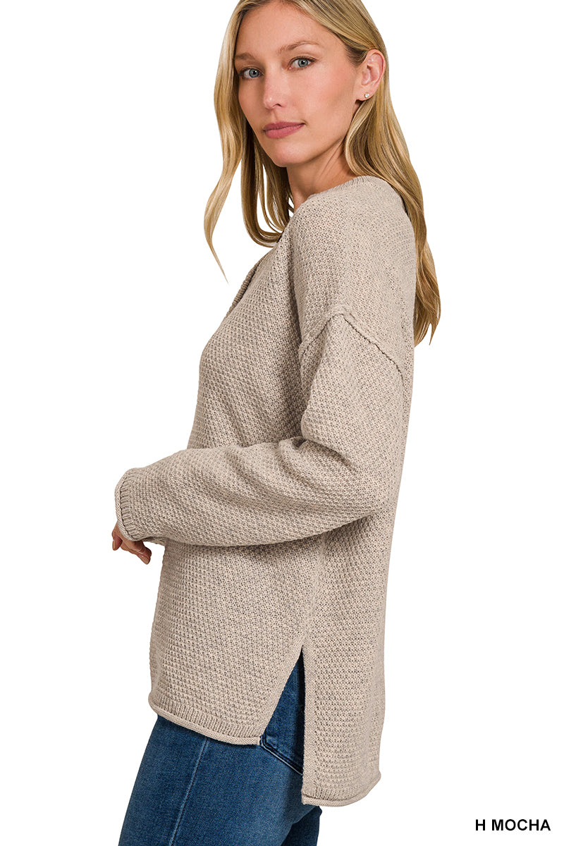Simply Serene Top (Zenana-Mocha)