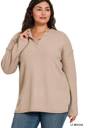 Simply Serene Top (Zenana-Mocha)