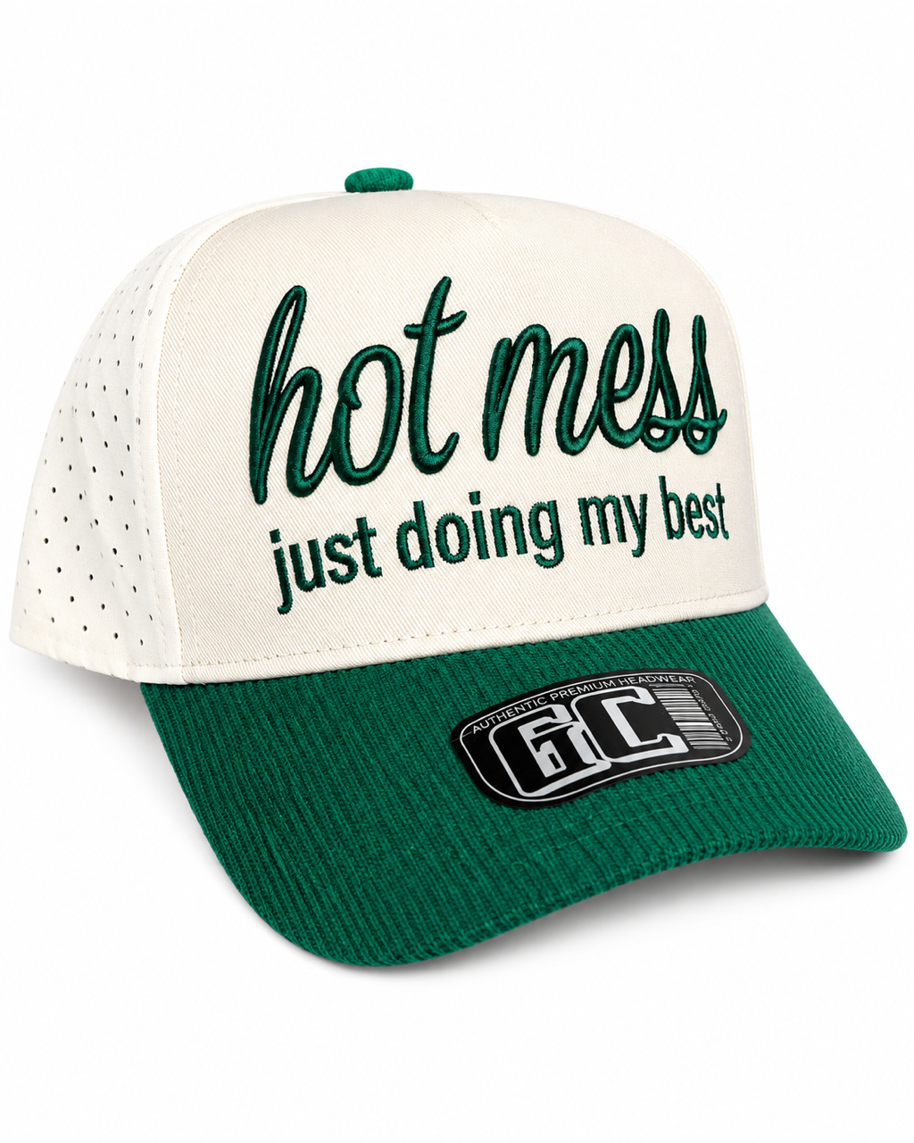 Hot Mess Corduroy Brim Trucker Hat