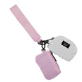 LuLu Mac Double Pouch Wristlets (Lt. Pink/White)