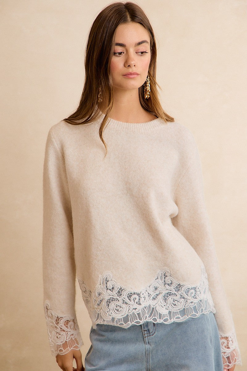 Sweet Southern Lace Sweater